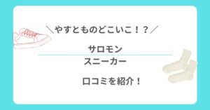 やすとものどこいこ！？サロモンスニーカーの口コミ紹介
