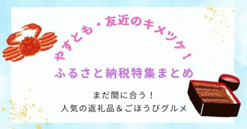 【やすとも・友近のキメツケ!】ふるさと納税特集まとめ|まだ間に合う!人気の返礼品&ごほうびグルメ