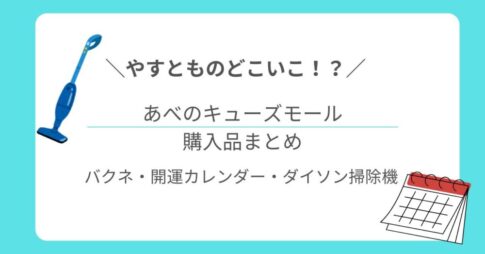【やすとものどこいこ⁉】あべのキューズモールで全員購入のバクネ・開運カレンダー・話題の掃除機まとめ