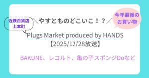 やすとものどこいこ!?｜近鉄百貨店上本町で今年最後のお買い物！プラグスマーケット購入品まとめ