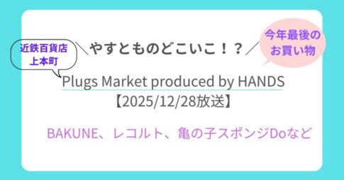 やすとものどこいこ!?｜近鉄百貨店上本町で今年最後のお買い物！プラグスマーケット購入品まとめ