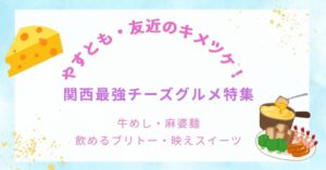 やすとも・友近のキメツケ！関西最強チーズグルメ特集