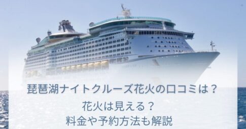 琵琶湖ナイトクルーズ花火の口コミ